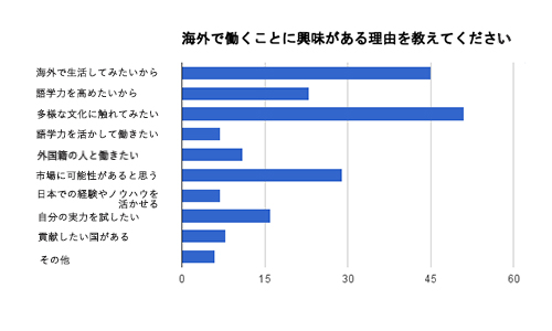 海外で働きたい理由